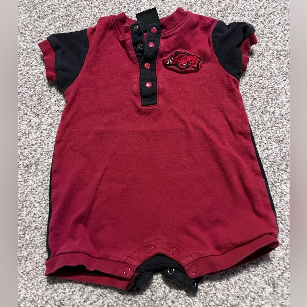 STARTER Arkansas Razorback Baby Romper